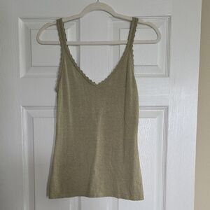 Women's Beige V-Neck Camisole